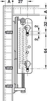 Výklopné kování, pro jednodílné výklopy ze dřeva nebo s širokým hliníkovým rámečkem