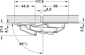 Výklopný závěs, CH 350, pro výklopy do 2,1 kg