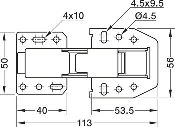 Výklopný závěs, Free CH 300, pro výklopy do 2,1 kg