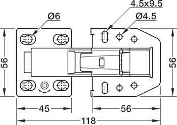 Výklopný závěs, Free CH 350, pro výklopy do 2,1 kg