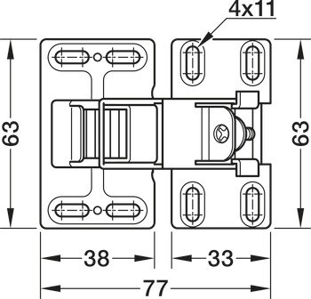 Výklopný závěs, Free CH 600, pro výklopy do 2,1 kg