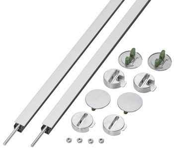 Vyrovnávací kování, Häfele Planofit 110, sada, pro dřevěné dveře