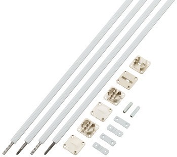 Vyrovnávací kování, Häfele Planofit 210, sada, pro dřevěné dveře