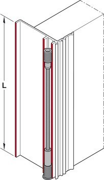 Vyrovnávací kování, Pro Häfele Slido F-Handle26