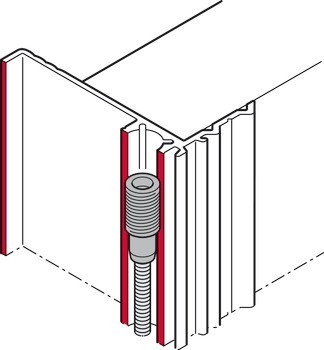 Vyrovnávací kování, Pro Häfele Slido F-Handle26