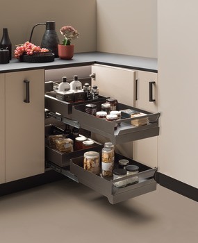 Výsuv do rohové skříňky, Häfele Utensio ST10 Plus Inline Corner