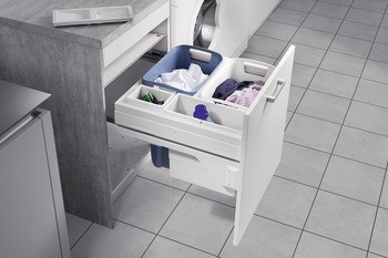 Výsuv na prádlo, koš na prádlo Hailo Laundry Carrier, pro montáž za čelní panely
