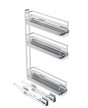 Výsuv, Spodní skříňka, plnovýsuv s mechanismem tlumeného zavírání