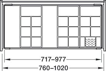 Výsuvná šperkovnice, Kesseböhmer Conero, 72 H