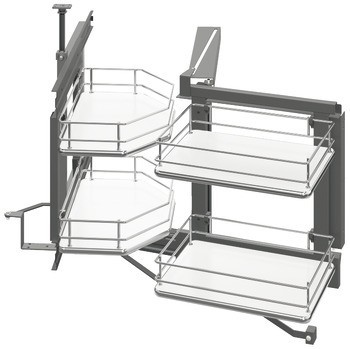 Výsuvné/otočné kování pro rohové skříňky, Häfele