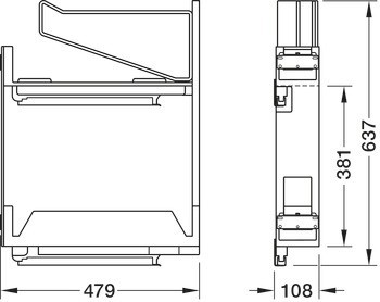 Výsuvný věšák na ručníky, Häfele Utensio ST10 Plus Towel Base
