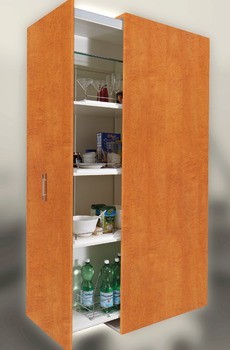 Výsuvy pro výsuvnou skříň, Plnovýsuv, nosnost do 120 kg, ocel/plast