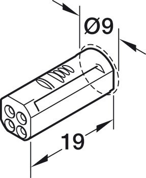 Y rozbočovač, Häfele Loox5, 12 V, 3pólové (multi-white)