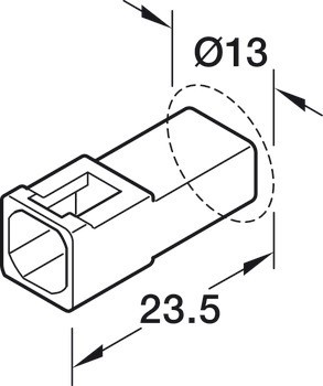 Y rozbočovač, Häfele Loox5, 12 V, 3pólové (multi-white)