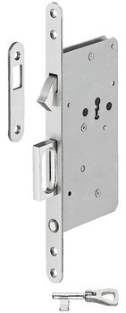 Zadlabací zámek, pro posuvné dveře, s kruhovou závorou, Startec, dozický klíč