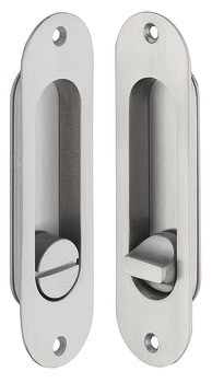 Zadlabací zámek, pro posuvné dveře, s kruhovou závorou, Häfele Startec, koupelna/WC, backset 50 mm