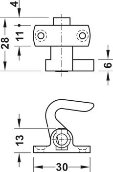 Zajišťovací háček, Push-Lock