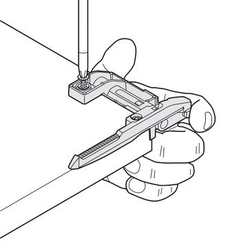 Zajišťovací mechanismus police, pro skryté výsuvy Blum Tandem a Movento