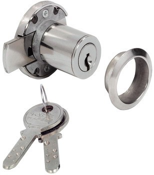 Zámek k přišroubování, s vložkou s pinovými stavítky Kaba 8, standardní profil