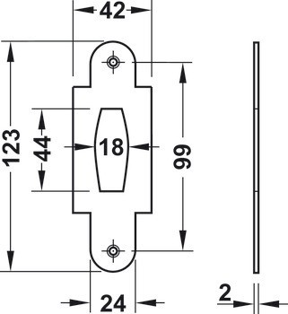 Zámek pro dvojčinné dveře, profilová vložka, se závorou, Startec