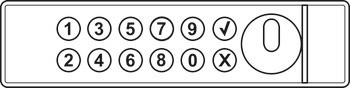 Zámek s PIN kódem, SAFE-O-TRONIC® access, Service+