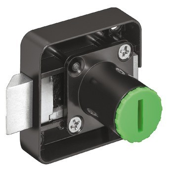 Zámek se střelkou k přišroubování, Häfele Symo EC, backset 25 mm