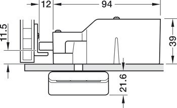 Zámek se střelkovou závorou, s klávesnicí