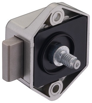 Zámek se závorou k přišroubování, Häfele Push-Lock Mini, backset 15 mm