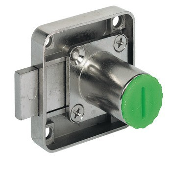 Zámek se závorou k přišroubování, Häfele Symo EC, backset 25 mm, vysunutí závory 8 mm, s délkou těla vložky od 22 mm do 45 mm