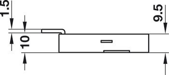 Zámek se závorou k přišroubování, se záskočkou, backset 15 nebo 30 mm