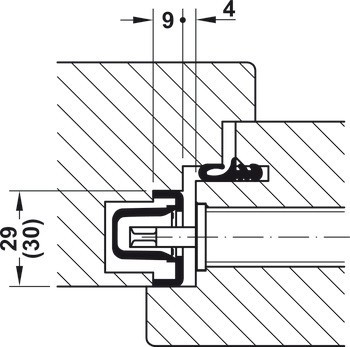 Zámková lišta, Häfele Startec
