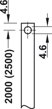 Zamykací tyč, pro rozvorový zámek