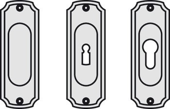 Zapuštěná úchytka pro posuvné dveře, Jatec, model 940/000