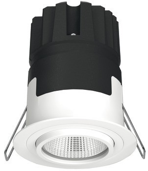 Zapuštěné svítidlo pro montáž na strop, Häfele Lighting R One, 2pólové (jednobarevné), 500 mA, konstantní proud, 9 W, průměr vrtaného otvoru 68 mm
