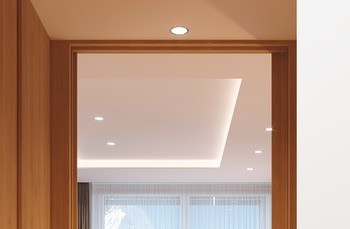 Zapuštěné svítidlo pro montáž na strop, LED 1150 24 V vrtaný otvor ⌀ 68 mm