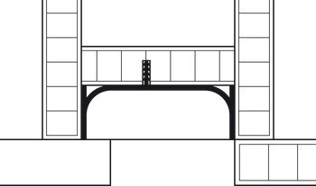 Zapuštěný úchytkový profil, Svislý