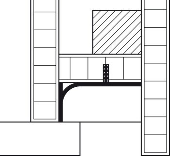 Zapuštěný úchytkový profil, Svislý