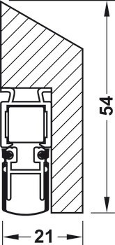 Zasouvací dveřní těsnění, Schall-Ex® Applic, Athmer