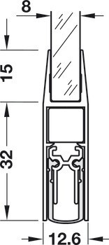 Zasouvací dveřní těsnění, Schall-Ex® GS-H, Schall-Ex® Duo GS-H, Athmer