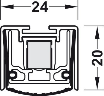 Zasouvací dveřní těsnění, Athmer Stadi L-24/20 WS, LD-24/20 WS