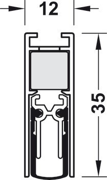 Zasouvací dveřní těsnění, Schall-Ex Slide &amp; Lock M-12 WS, Athmer