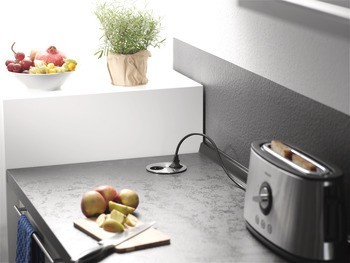 Zásuvkový díl, Dvojitá zásuvka s otočným krytem, 230 V