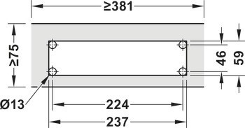 Zásuvkový díl, S 1,2m kabelem ve výsuvném rameni a trvale instalovanou Schuko zástrčkou