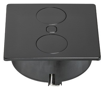 Zásuvkový díl, s krytkou, elektricky otočnou, 230 V