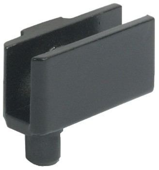 Závěs pro skleněné dveře, pro montáž dveří bez vrtání do skla, délka 34 mm