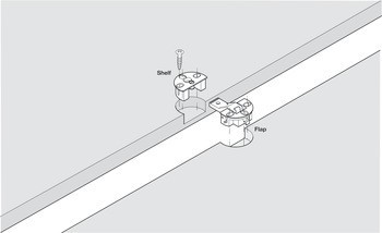 Závěs pro výklop, 90°, 3D nastavitelné, pro dřevěné výklopy
