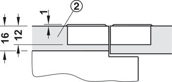 Závěs pro výklop, 90°, 3D nastavitelné, pro dřevěné výklopy