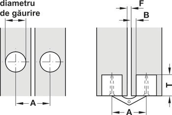 Závěs, Zysa, pro tloušťku dřeva 14–40 mm, pro skrytou montáž