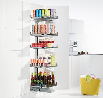 Závěsná police, s panelem pro zvýšení bočnice