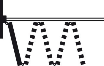 Kování pro skládací předokenní žaluzie, Hawa Frontfold 30 FS